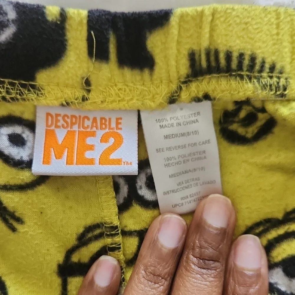 Universal Yellow and Black Kids Pajama Bottoms Size:8/10.